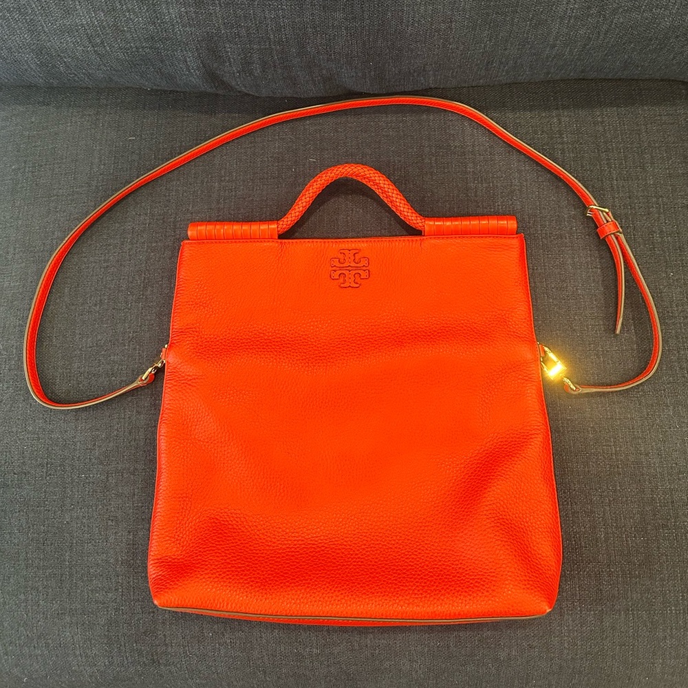 Tory Burch Orange crossbody top handle bag